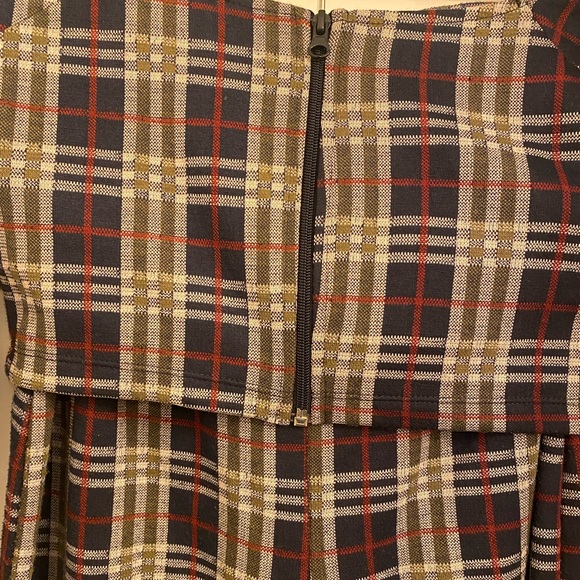 Free People Checkered Crop Top and Pants Set in Navy and Cream - Picture 16 of 16